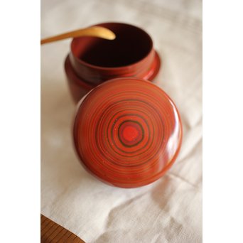 湯浅豊太郎/光悦 堆漆 棗　Q271 