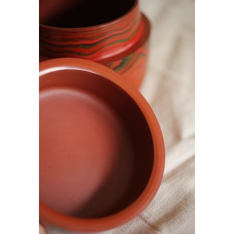 湯浅豊太郎/光悦 堆漆 棗　Q271 