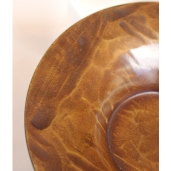 金谷五郎三郎 黄銅鎚起茶托5客　M256 