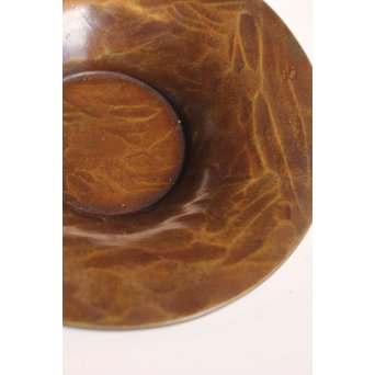 金谷五郎三郎 黄銅鎚起茶托5客　M256 