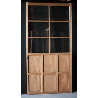 面取欅化粧 クリアガラス戸　GD0035