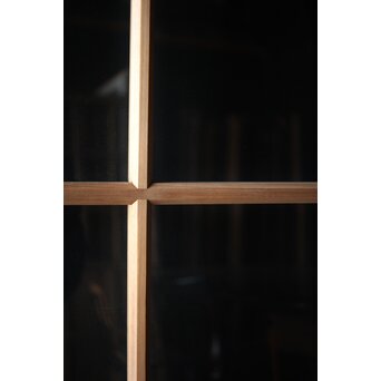 面取欅化粧 両面使いクリアガラス戸 2枚1組　GD0036Y 