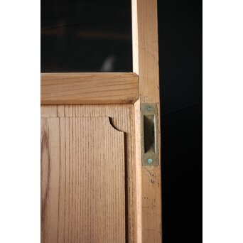 面取欅化粧 両面使いクリアガラス戸 2枚1組　GD0036Y 