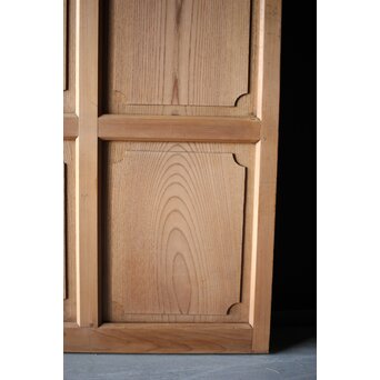 面取欅化粧 両面使いクリアガラス戸 2枚1組　GD0036Y 