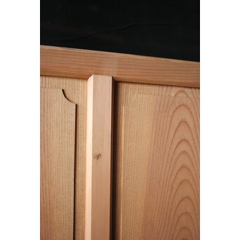 面取欅化粧 両面使いクリアガラス戸 2枚1組　GD0036Y 