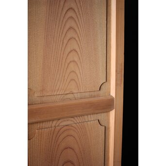 面取欅化粧 両面使いクリアガラス戸 2枚1組　GD0036Y 