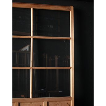 面取欅化粧 両面使いクリアガラス戸 2枚1組　GD0036Y 