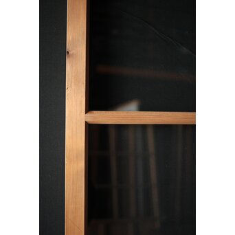 面取欅化粧 両面使いクリアガラス戸 2枚1組　GD0036Y 