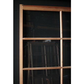 面取欅化粧 両面使いクリアガラス戸 2枚1組　GD0036Y 