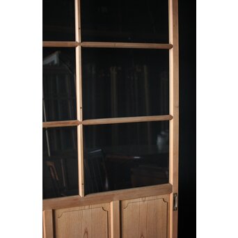 面取欅化粧 両面使いクリアガラス戸 2枚1組　GD0036Y 