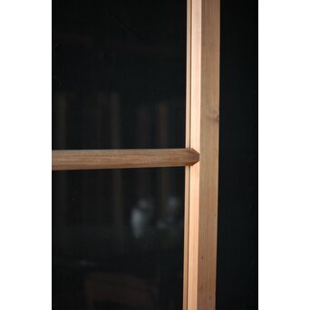 面取欅化粧 両面使いクリアガラス戸 2枚1組　GD0036Y 