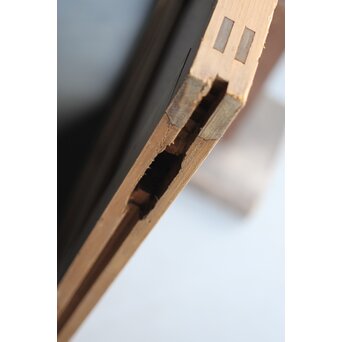 面取欅化粧 両面使いクリアガラス戸 2枚1組　GD0036Y 