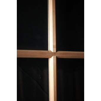 面取欅化粧 両面使いクリアガラス戸 2枚1組　GD0036Y 