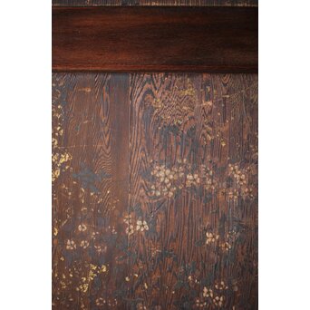 板絵帯戸 孔雀図 2枚1組　B1004Y 