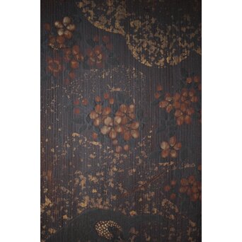 板絵帯戸 孔雀図 2枚1組　B1004Y 