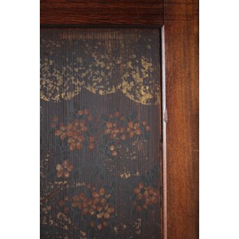 板絵帯戸 孔雀図 2枚1組　B1004Y 