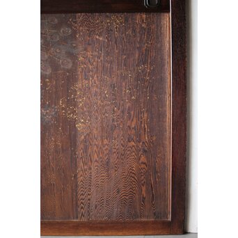 板絵帯戸 孔雀図 2枚1組　B1004Y 