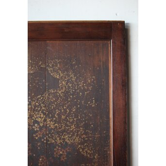 板絵帯戸 孔雀図 2枚1組　B1004Y 