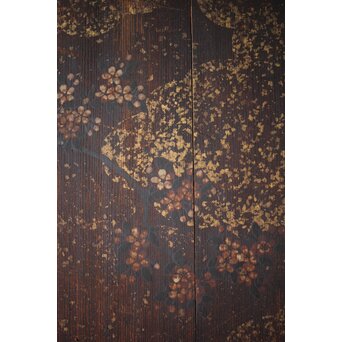 板絵帯戸 孔雀図 2枚1組　B1004Y 