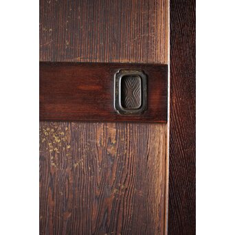 板絵帯戸 孔雀図 2枚1組　B1004Y 