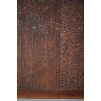 板絵帯戸 孔雀図 2枚1組　B1004Y 