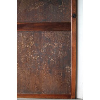 板絵帯戸 孔雀図 2枚1組　B1004Y 