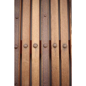 総欅白木格子蔵戸　W034YD 