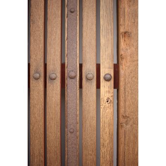 総欅白木格子蔵戸　W034YD 