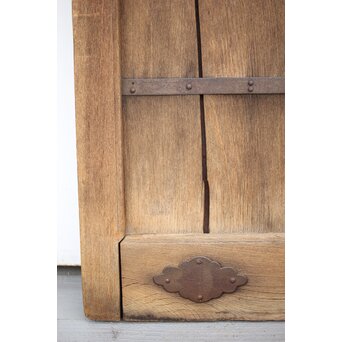 総欅白木格子蔵戸　W034YD 