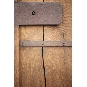 総欅白木格子蔵戸　W034YD 