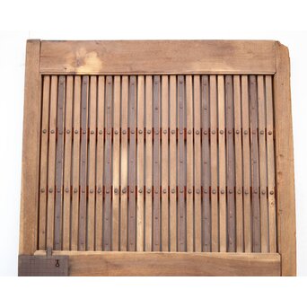 総欅白木格子蔵戸　W034YD 