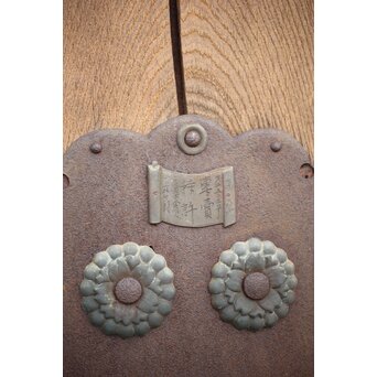 総欅白木格子蔵戸　W034YD 