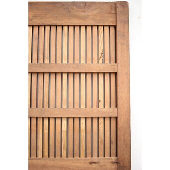 総欅白木格子蔵戸　W034YD 