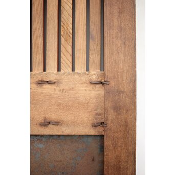 総欅白木格子蔵戸　W034YD 