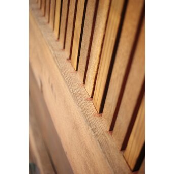 総欅白木格子蔵戸　W034YD 