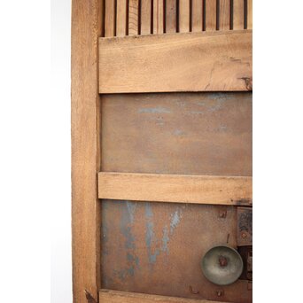 総欅白木格子蔵戸　W034YD 