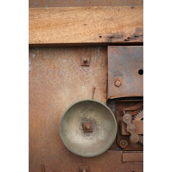 総欅白木格子蔵戸　W034YD 