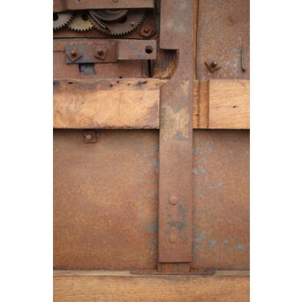 総欅白木格子蔵戸　W034YD 