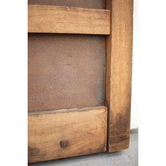 総欅白木格子蔵戸　W034YD 