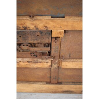 総欅白木格子蔵戸　W034YD 