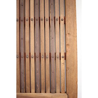 総欅白木格子蔵戸　W034YD 