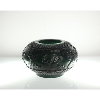 乾隆ガラス 盃台　Y031 