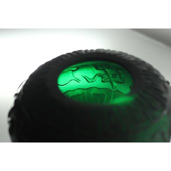 乾隆ガラス 盃台　Y031 