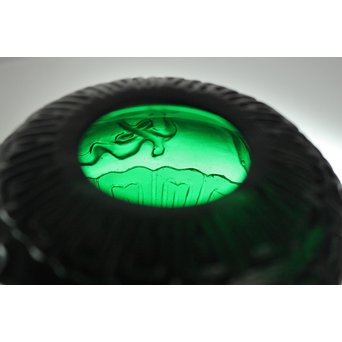 乾隆ガラス 盃台　Y031 