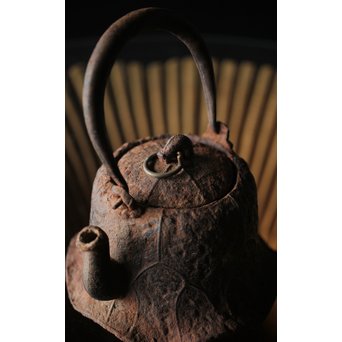 蓮型小鉄瓶 急須 湯沸　M258 