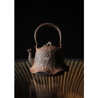 蓮型小鉄瓶 急須 湯沸　M258