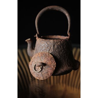 蓮型小鉄瓶 急須 湯沸　M258 