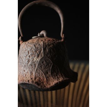 蓮型小鉄瓶 急須 湯沸　M258 