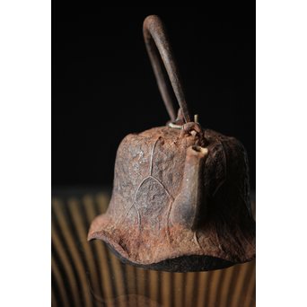 蓮型小鉄瓶 急須 湯沸　M258 