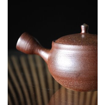 萬古焼 山本広巳 焼締急須　P234 